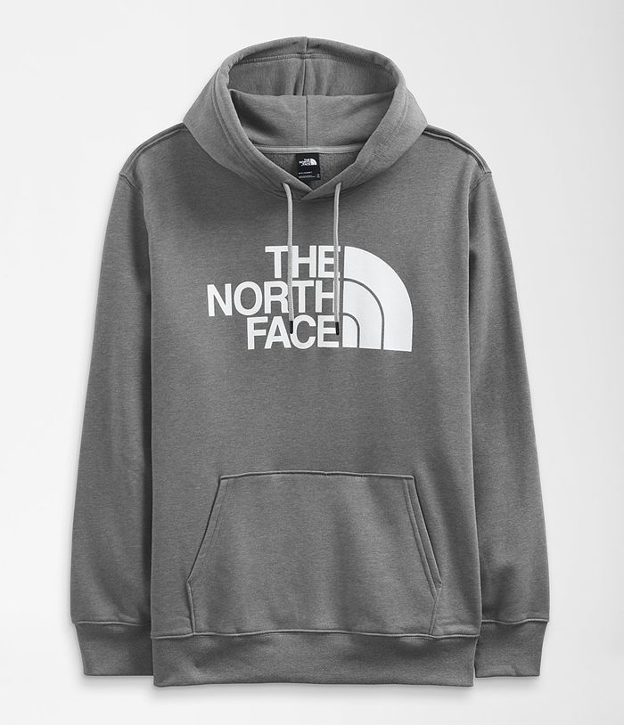 The North Face Hoodie B Half Dome Pullover Grey - Mens - Thailand YZVFU-1506